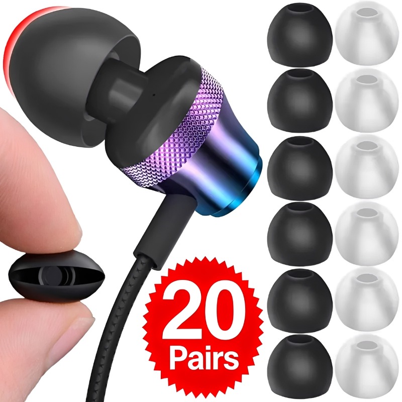 1-20Pairs Soft Silicone Replac - đánh giá và giá Silicone Ear Tip Replacement