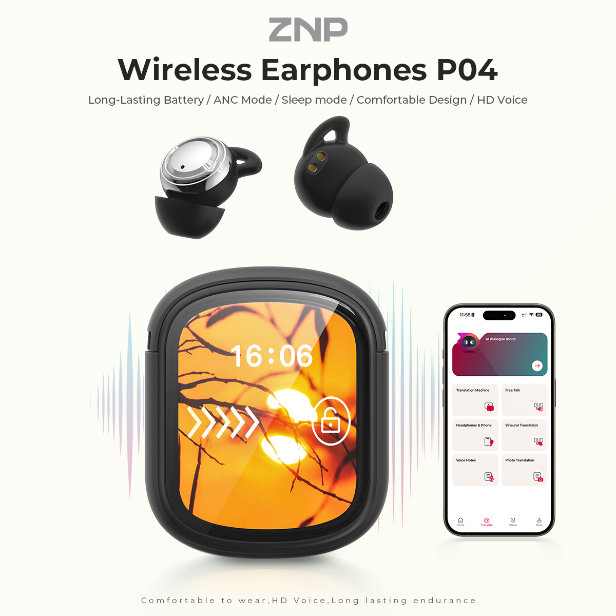 ZNP P04 Sleeping Aid Earbuds A - đánh giá và giá Usb C Earphone