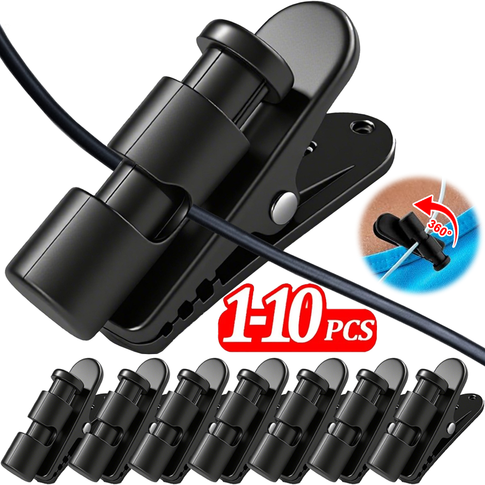 1-10Pack Headphone Fixing Clip - đánh giá và giá Wired Earphone Mic