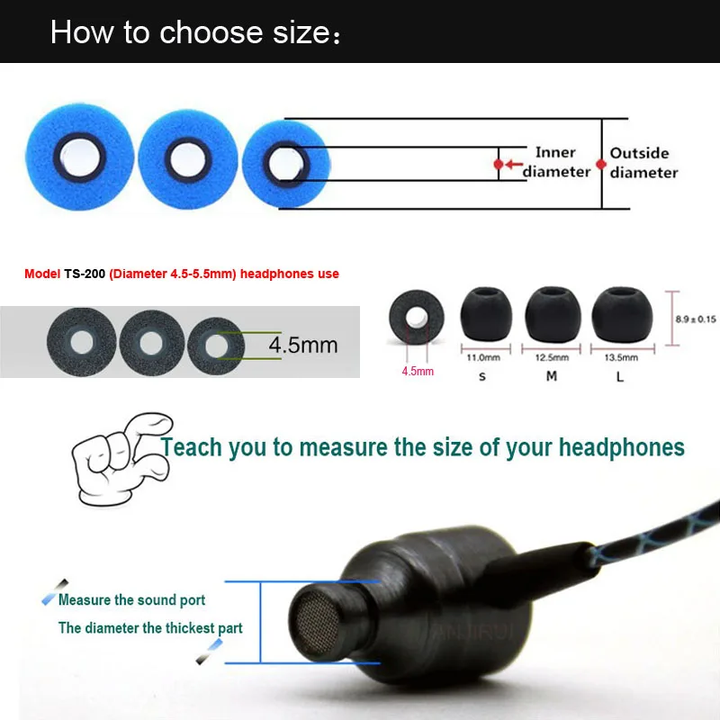 10 Cặp Bộ Nhớ Bọt Ear Earbud E - đánh giá và giá Earphone Foam Tip